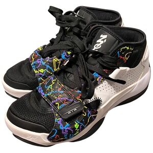 Nike Jordan Zion 1 Size 6.5Y Black White Multi Color Basketball Shoes